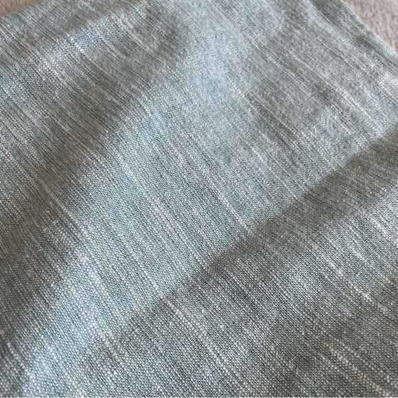 LOFT WOMEN'S Linen SEA BLUE W/ SILVER THREADS skirts SIZE 8 - Picture 9 of 9